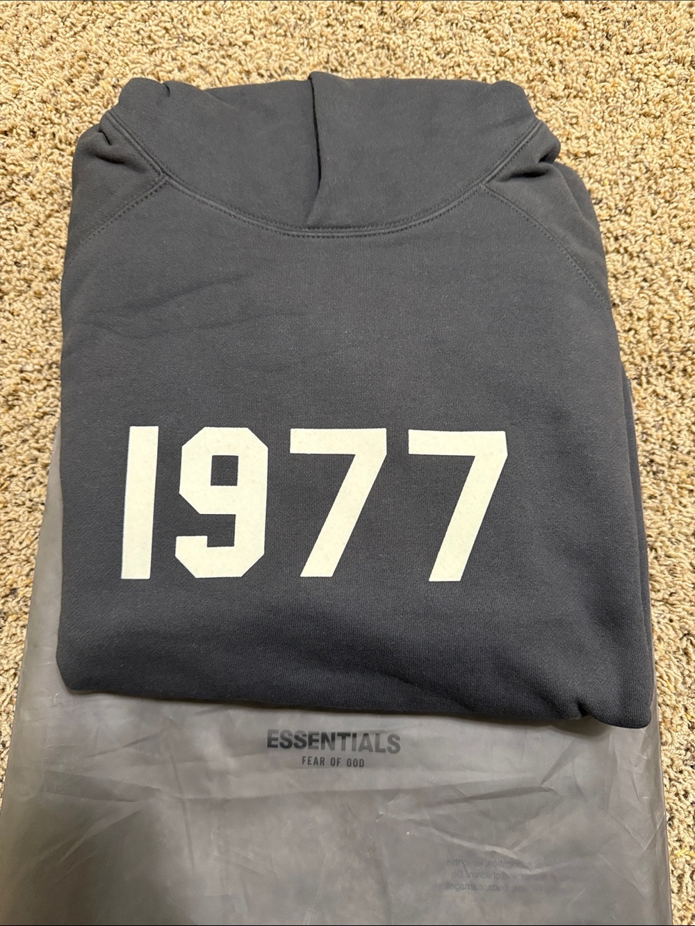 Essentials Gray Fear Of God Hoodie Size XS